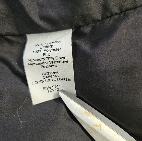 J. Crew Black & Tan Patterned Bubble Vest- Size XS - Picture 6 of 8